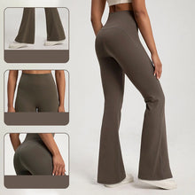 Load image into Gallery viewer, High-end Yoga Leggings Slim Yoga Pants High Waist Wide Leg Pants Bottoms Breathable Gym Casual Sports Bell Leggings Female
