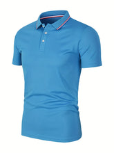 Load image into Gallery viewer, 2025 Hot Sale Men's Summer Casual Breathable Comfortable Polo Shirt Men's Solid Color High Quality Short Sleeve T-Shirt
