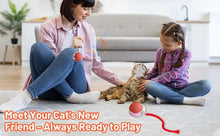 Load image into Gallery viewer, iLMH 1/2 PCS Cat Interactive Ball Toy Automatic Rolling Ball Faux Tail Rechargeable Smart Pet Electric Toy Pet Toy Imitate Mouse

