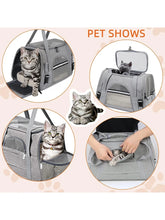 Load image into Gallery viewer, Pet Carrier Bag Airline Approved Up for Cats and Dogs Up to 20LBs, Soft Cat Carrier Dog Carrier Travel Kitten Carrier with Mat

