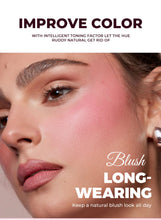 Load image into Gallery viewer, Matte Blush Palette Highly Pigmented Long Lasting Face Makeup Natural Finish Brighten Skin Contour Highlight Powder
