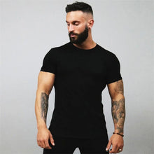 Load image into Gallery viewer, Men's Muscle Sports T-Shirts Fashion Tees Tops Short Sleeve Athletic Workout Gym Clohting Slim Fit T Shirts for Men
