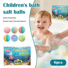 Load image into Gallery viewer, Kids Colorful Bath Bombs, Bath Color Fizzy Spa Balls Gift Set for Kids Bathtub Fun Relaxing Holiday Gift Toys for Kids Toddlers
