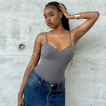 Load image into Gallery viewer, Women's Tops Bustier Corset Crop Slip Top Women Bodycon Backless Sexy Tops 2026New Brown Black Gray Camisole Vest Female Fashion
