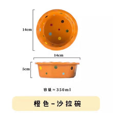 Load image into Gallery viewer, Pet Bowl Cute Ins Storm Dot Ceramic Bowl Dessert Breakfast Bowl Home Cat Dog Bowl Feeding Basin  Cat Caramics Supplies
