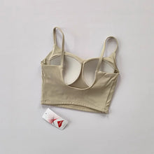 Load image into Gallery viewer, Small Sling Vest Integrated Fixed Gathering Sports Underwear Women's Bra Beauty Back Training Fitness Bra Summer Clothing
