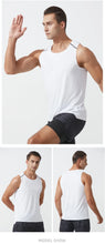 Load image into Gallery viewer, Men's Fitness Tank Top Summer Gym Clothing Bodybuilding Muscle Vest Sleeveless Shirt O Neck Breathable Quick Dry Workout Tops
