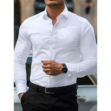 Load image into Gallery viewer, Smart Casual Elastic Shirt Men
