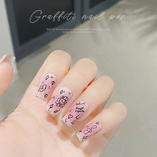 Load image into Gallery viewer, Nail Art Graffiti Line Pen Gel Painting Waterproof Wire Drawing Pen Detail Sketching Pen Nail Design Tools
