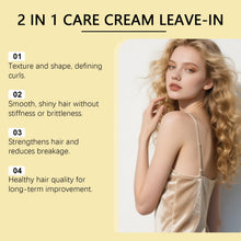 Load image into Gallery viewer, Leave-In Conditioner Cream For Curl Dry Hair Smoothing Deep Repair Damaged Shiny Nourishing Anti-Frizz Hair Care Conditioner
