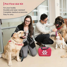 Load image into Gallery viewer, 127 Compact Dog and Cat Travelling First Aid Kit with Emergency Supplies and Pet First Aid Manual for Hiking, Camping and Huntin

