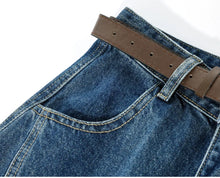 Load image into Gallery viewer, Summer 2026 Wide Leg Denim Pants For Women Ripped Three-quarter Length Jeans Woman High Quality Women's Jeans Women
