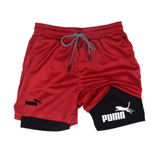 Load image into Gallery viewer, Summer Breathable Two-in-one Double-layer Shorts Men's Elastic Compression Shorts Quick-drying Multi-functional Shorts M-3XL
