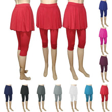 Load image into Gallery viewer, Women Leggings Skirt Tennis Pants Spandex Sports Elastic Cropped Culottes Legins Yoga Pants Women's Sports Fitness Leggings

