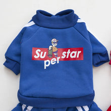 Load image into Gallery viewer, Pet Clothes for Dogs and Cats 4-Leg Hoodie Coat Pet Vest Puppy Clothes Print Design Apparel 5 Sizes Dog Clothes Dog Accessories
