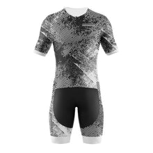 Load image into Gallery viewer, RIGHTTRACK Trisuit Men's Summer Triathlon Race Short Sleeve Skinsuit Clothing Swimming Cycling Running Custom Apparel
