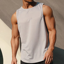 Load image into Gallery viewer, Men's Clothing Bodybuilding Gym T-shirts for Men Basketball Man Sleeveless Shirt T-shirt Vest Summer Clothes Tops Tees
