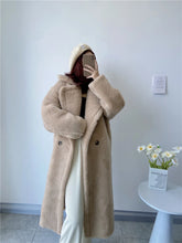 Load image into Gallery viewer, Winter Jacket Women Long Coat  Wool Woven Fabric Thick Warm Outerwear Oversize Fashion Streetwear Teddy Bear Coats
