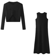 Load image into Gallery viewer, Silky Knit Maxi Dress Set
