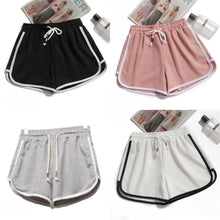 Load image into Gallery viewer, Women Yoga Shorts Summer Outer Wear Mid-Waist Casual Loose Straight Pants Lady Stylish Thin Breathable Wide Leg Gym Short Pants
