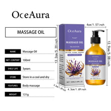 Load image into Gallery viewer, Lavender Essential Oil Moisturizing Body Skin Smoothing Soft Stress Relief Muscle Sore Help Sleep Spa Relaxing Massage Oil
