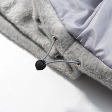 Load image into Gallery viewer, HH Women Fashion Coats Gray Turn-Down Collar Long Sleeves Pockets Decoration Zipper Winter Short Coat Woman Casual Loose Jackets
