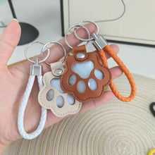 Load image into Gallery viewer, PU Leather Pet Hair Storage Bag Multi-Functional Portable Keychain Pet Memorial Keychain Keepsake Hair Storage for Pet Lovers
