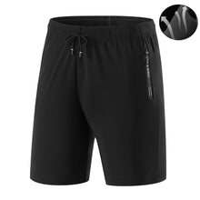 Load image into Gallery viewer, Summer Men's Shorts Cool Sportswear Running Sport Shorts Casual Bottoms Gym Fitness Training Jogging Short Pants Men Black Gray
