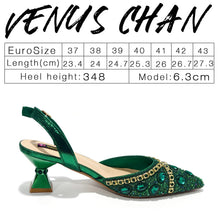 Load image into Gallery viewer, Pointed Toe High Heels Shoes and Matching Bag Set Women Fashion PU Leather Pumps Shoulder Bag Party Wedding Dress Footwear Handb
