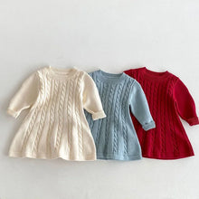 Load image into Gallery viewer, Knitted Princess Party Girls Dress
