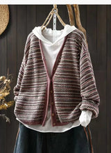 Load image into Gallery viewer, Loose Knit Winter Cardigan Sweater
