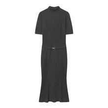 Load image into Gallery viewer, Elegant Belted Casual Midi Dress
