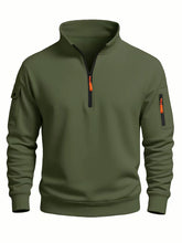 Load image into Gallery viewer, Men's Sweatshirt 2025 Autumn and Winter New Casual Sports Casual Long Sleeved High Neck Half Zipper Windproof Top
