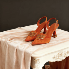 Load image into Gallery viewer, Chic Women’s High Heels – Sparkling Diamond Accents &amp; Sleek Pointed-Toe Design for Parties and Daily Commuting

