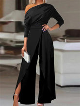 Load image into Gallery viewer, Elegant Office Wide Leg Jumpsuit
