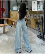 Load image into Gallery viewer, High Waisted Wide Leg Jeans Women Cotton Retro Denim Y2k Loose Fashion Design Sense Pant Streetwear Baggy Straight Trouser Woman
