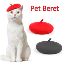 Load image into Gallery viewer, Pets Dog Hat Accessories Pets Grooming Dress Up Cap Cute Beret Mini Decorative Cat Headwear Puppy Painter Felt Hat
