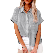 Load image into Gallery viewer, Summer Women Shirts Tops Cotton Linen T-shirt Women Top Camisas Mujer Casual T-Shirt Streetwear Loose Female T-Shirts New Shirt
