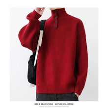 Load image into Gallery viewer, Sweater Men's Winter Turtleneck Base Layer Warm Thickened Wool Pullovers
