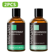 Load image into Gallery viewer, 100ML Pure Plant Essential Oil Mint Bergamot Patchouli Citronella Lemongrass Chamomile Cedarwood For Reed Diffuser Humidifier
