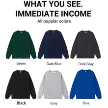 Load image into Gallery viewer, Men'S Solid Sweatshirts Autumn Winter Loose Fleece Soft Hoodies Basics Crewneck Warm Sportswears Street Casual Mens Clothes
