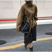 Load image into Gallery viewer, 2025 Autumn Woolen Coats Women Casual Double Breasted Stand Collar Female Office Short Jackets Chic Lady Loose Street Outwear

