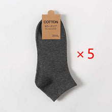 Load image into Gallery viewer, Men’s Cotton Ankle Socks 5-Pair Pack
