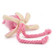Load image into Gallery viewer, Pet Plush Toy for Small Large Dogs Cats Molar Toys Octopus Shape Interactive Cotton Rope Toy Dog AccessoriesTraining Squeaky
