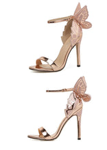 Load image into Gallery viewer, Fashion Women's High Heels Bow Women Sandals Patent Leather Open Toe Party Shoes Buckle Ultra High Heels Women Shoes New Zapatos
