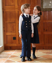 Load image into Gallery viewer, British Style Kids Vest Suit
