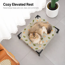 Load image into Gallery viewer, Pet Camping Bed Elevated Bed for Dogs Folding Puppy Camping Bed Cat House Portable Removable Washable Puppy Beds Dog Hammock

