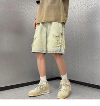 Load image into Gallery viewer, Retro High Street Denim Shorts
