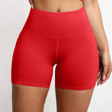 Load image into Gallery viewer, Yoga Shorts with Pockets High Waist Butt Lifting Cyclings Tights Outdoor Workout Jogging Shorts Sportswear Gym Running Short
