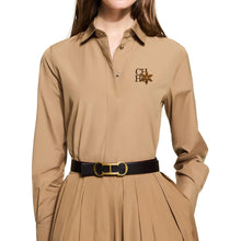 Load image into Gallery viewer, Embroidered Shirt Skirt Office Set
